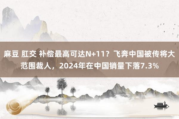 麻豆 肛交 补偿最高可达N+11？飞奔中国被传将大范围裁人，2024年在中国销量下落7.3%