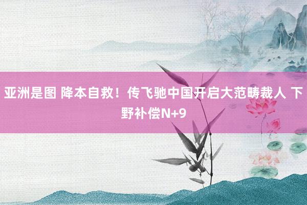 亚洲是图 降本自救！传飞驰中国开启大范畴裁人 下野补偿N+9